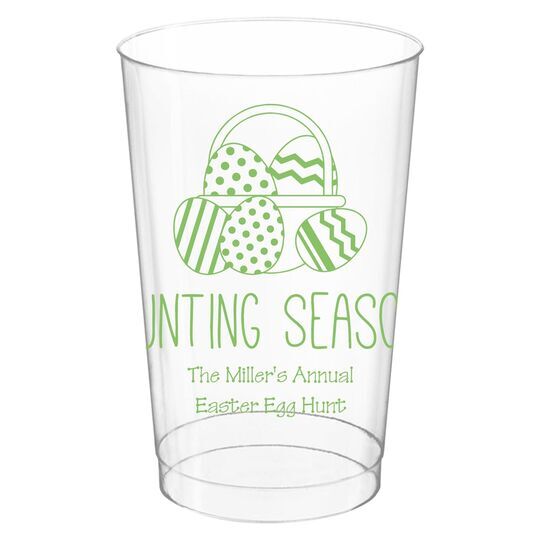 Hunting Season Easter Clear Plastic Cups